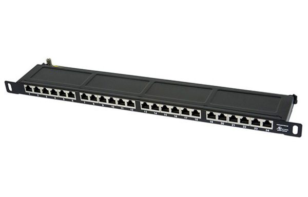 19″ Patch Panel CAT 5E 24 Port (Shielded)