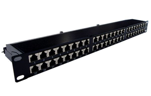 19″ Patch Panel CAT 5E 48 Port (Shielded)