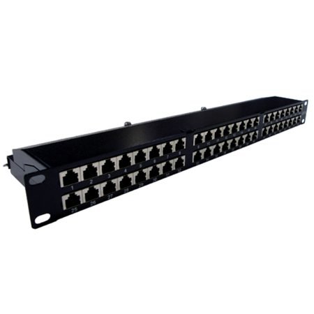 19Ã¢â‚¬Â³ Patch Panel CAT 6 48 Port (Shielded)